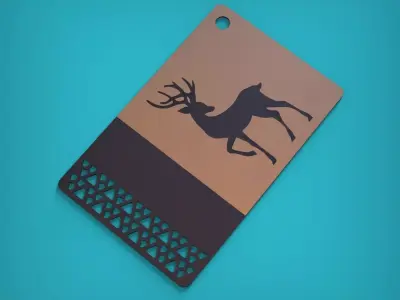 Keychain 3D print model