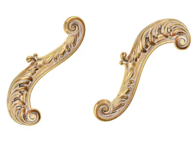 Classic carved 206 3D model