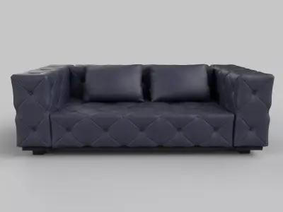 Realistic sofa 3D model