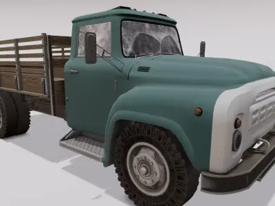 Truck 3D Model  Low-poly 3D model