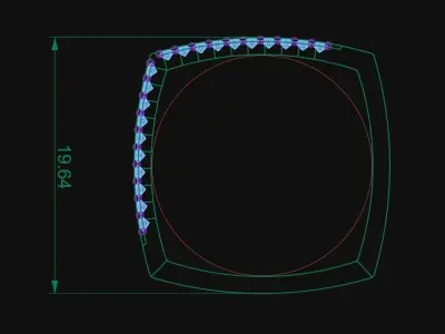 Diamond Jewelry Ring Free 3D print model