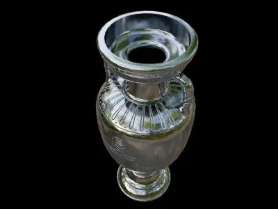 European Championship Cup Free low-poly 3D model