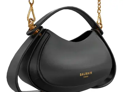 Small Jolie Madame bag in box leather Bag Low-poly 3D model