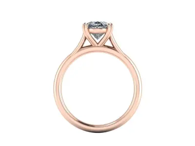 Solitaire Diamond Fashion Ring R4 3D print model