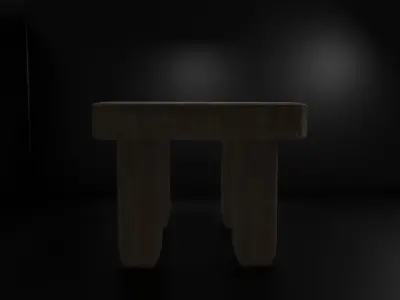 Simplistic and Minimalistic Table Low-poly 3D model