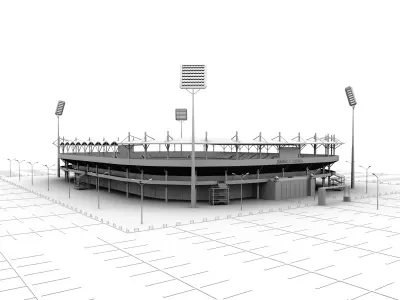 Soccer Stadium 3D model