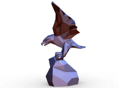 eagle figure 3D print model