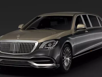 Mercedes Maybach S 650 Pullman VV222 2019 3D model