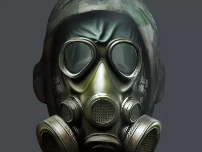 Helmet 3d model military combat Military Low-poly Low-poly 3D model 82