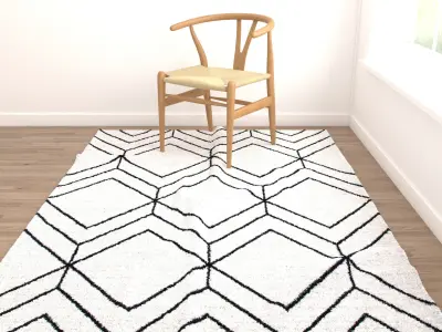 Rugs No 19 Low-poly 3D model