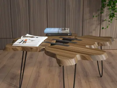 Wood Table  3D model