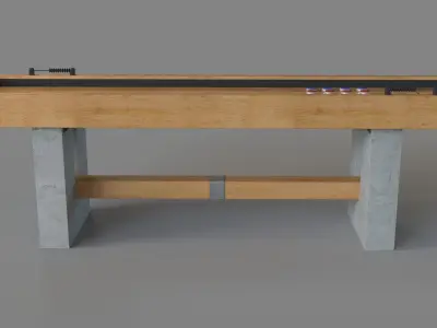 Urban Shuffleboard Table 3D model