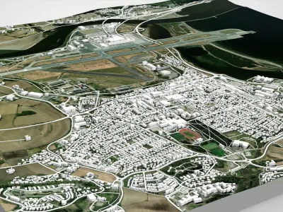 Cityscape Stjordal Norway 3D model