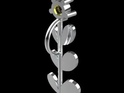 flower pendant 3D print model