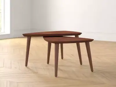 Miles 3 Legs 2 Nesting Tables Free 3D model