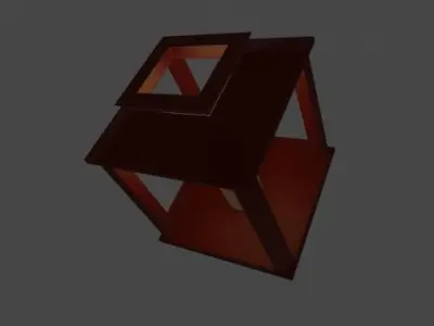 Lantern with candle Free 3D model