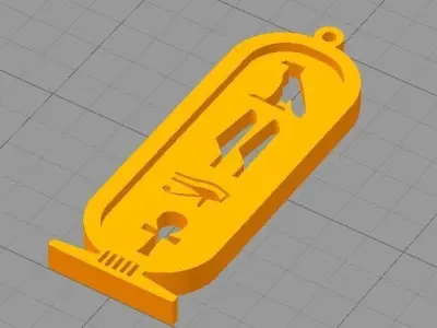 ANCIENT EGYPTIAN KEY CHAIN  Free 3D print model