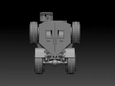 casspir military vehicle 3D print model