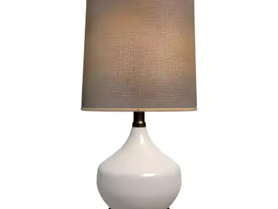 Modern Ceramic Table Lamp Low-poly 3D model