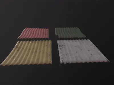 Salvage Metal Collection 3D Model Low-poly 3D model