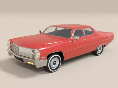  Classic Sedan XI  Low-poly 3D model