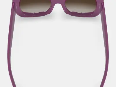 Johanna Sunglasses in Candied Berry Crystal 3D model