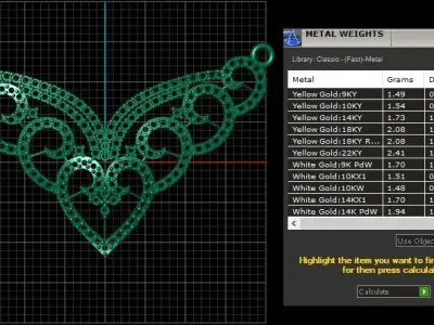 HIP HOP FANCY NECKLACE 3D PRINTABLE MODEL  3D print model