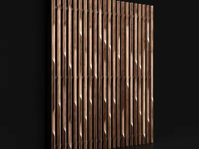 Wooden planks 3 3D model