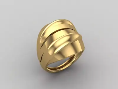 Women Ring Plain Ring Ready STL 3DM Models Womens Rings 3D print model 39
