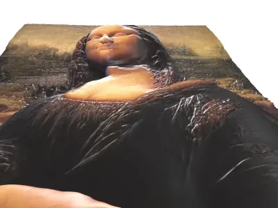 GIOCONDA by LEONARDO DA VINCI for 3D printing 3D print model 3D print model