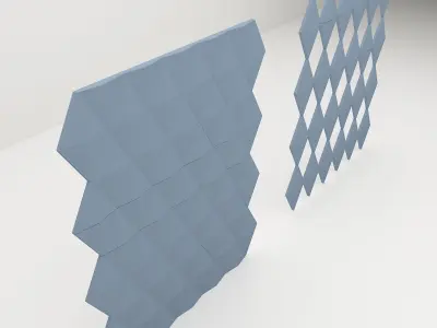 Bits Wall - abstracta 3D model