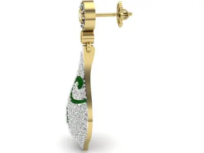 earring gold  3D print model