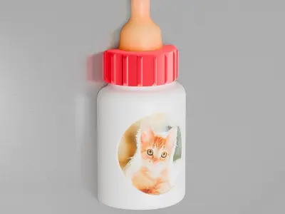 Babys Bottle Magnet 3D print model