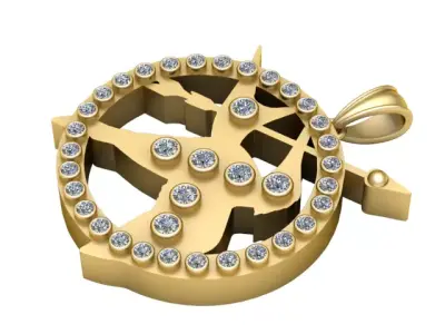 Aviation Pendant Airplane Jewelry  pendant  3D print model