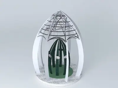 Šehidsko Memorial Characteristic Free 3D model