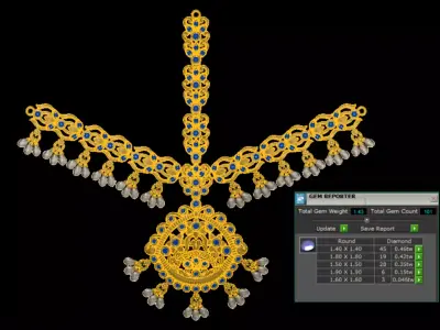  Nakshi Necklace 3D print model