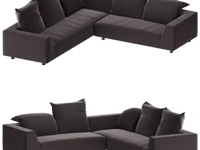 Modern Sectional Sofa 3D Model  3D model