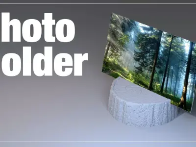 Wood Photo Holder Free 3D print model