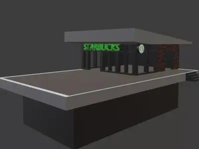 Starbucks For Unturned Free low-poly 3D model