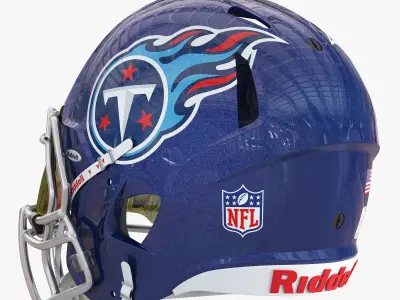 Riddell speed helmet tennessee titans 3D model