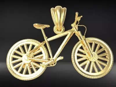 Solid Cycling Bicycle Bike Sport Pendant Jewelry 3D print model