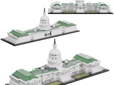 Lego Architecture - 21030 United States Capitol Building 3D model