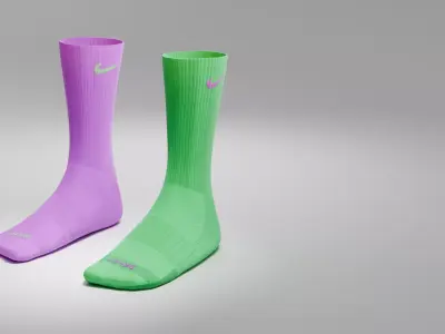 Nike Socks Low-poly 3D model