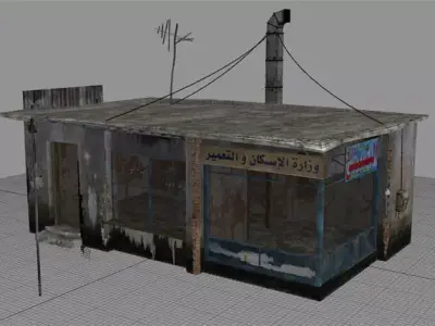 FREE Arab City Building - Building A Free low-poly 3D model