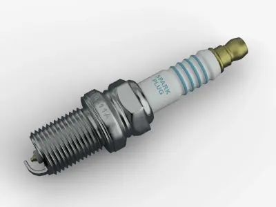Spark Plug Low-poly 3D model