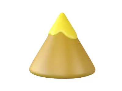 Cartoon Mountain V2 005 Low-poly 3D model