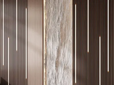 Wall 3D panel 12 3D model buy
