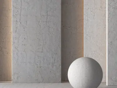 2 Concrete Material 8K-Seamless - Tileable-DrCG No 57 3D model