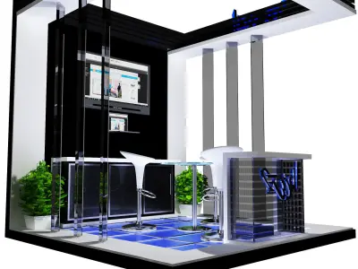 Booth Exhibition Stand a447 3D model