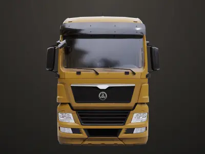 Generic Heavy Truck Chassis 04 Generic All PBR Textures Low-poly 3D model